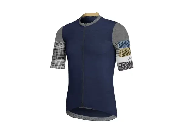 Dotout Stripe pánský dres krátký rukáv Melange Blue vel. M