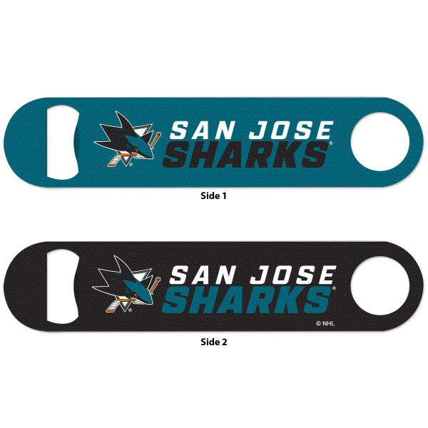 Wincraft Otvírák Speed San Jose Sharks NHL Metal Bottle Opener 2 Sided