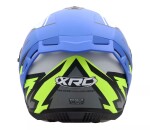 Helma na moto Xrc Loomis wht/blk/blue/fluo - L / modrá