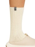 Unisex merino ponožky ICEBREAKER U Ski Lodge Crew, Undyed velikost: 42,5-49 (LXL)