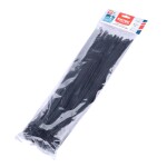 EXTOL PREMIUM 8856261 Pásek stahovací rozepínací, 400 x 7,2mm, černý, nylon PA66, balení 100ks
