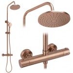 REA - Sprchový set s termostatem Parot Light Brush Copper REA-P9672