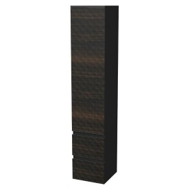 Koupelnová skříňka vysoká SAT Cube Way 32,5x163x33 cm hnědá mat CUBE3DV351DL2ZHP CUBE3DV351DL2ZHP