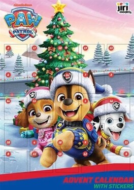 Tlapková patrola - Adventní kalendář se samolepkami