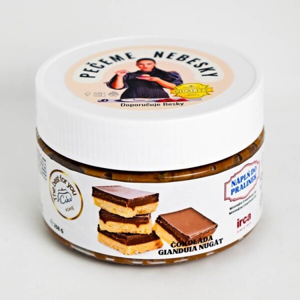 Dortisimo Náplň do pralinek a dortů IRCA Pralin Delicrisp Čokoláda Gianduia nugát 250 g Besky edice