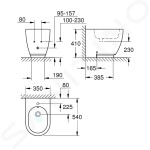 GROHE - Essence Stojící bidet, PureGuard, alpská bílá 3957500H