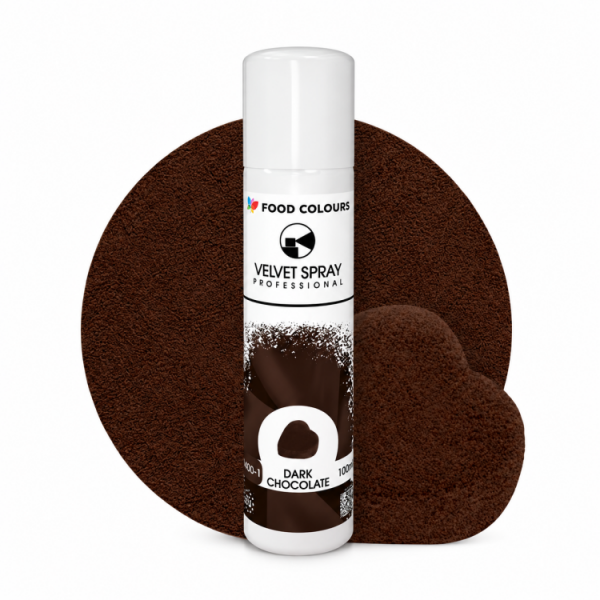 Sametový sprej Food Colours Dark Chocolate (100 ml)