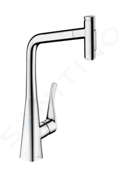 HANSGROHE - M71 Dřezová baterie Metris Select s výsuvnou sprškou, chrom 73820000