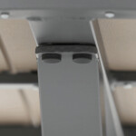 Zahradní stůl 110x110cm, hliník, polywood, šedá, AZT-S1430 GREY