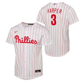Nike Dětský dres Philadelphia Phillies MLB Bryce Harper #3 Replica Pinstripe (YOUTH)