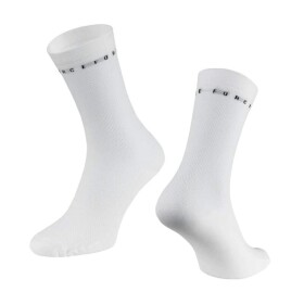 Ponožky FORCE SNAP SPORT, bílé (barva bílá, velikost L/XL)