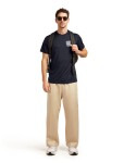 Pánské merino triko s krátkým rukávem ICEBREAKER Mens 150 Tech Lite SS Tee Evolving Layers, Midnight Navy velikost: XL