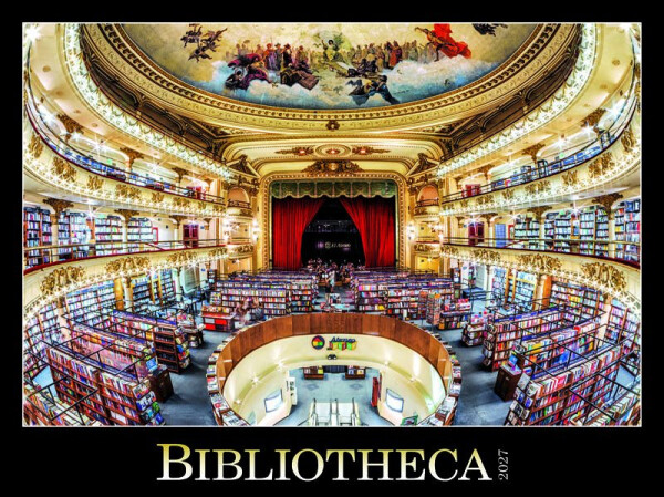 Kalendář 2027 nástěnný: BIBLIOTHECA