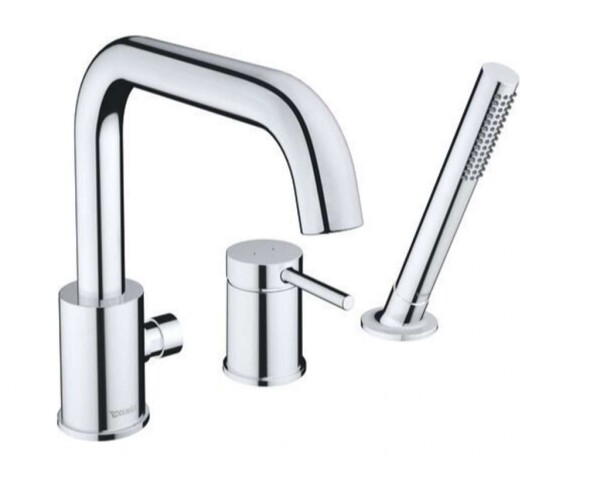 DURAVIT - Circle Baterie na okraj vany, 3-otvorová instalace, chrom CE5260000010