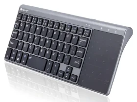 Tracer Expert šedá / Bezdrátová klávesnice s touchpadem / 96% / 2,4 GHz / Nano přijímač (TRAKLA46934)