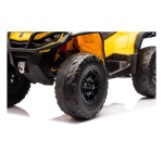 Mamido Dětská elektrická čtyřkolka Can-Am Outlander ATV 4x200W žlutá