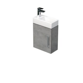 Koupelnová skříňka s umyvadlem SAT Cube Way 40x47,5x20 cm beton mat CUBE320401DBE CUBE320401DBE