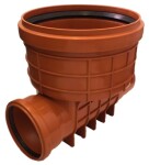 MIDAS Dno šachtové DN 400/110 Přímé, s těsněním , z PP