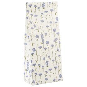 Ib Laursen Papírový sáček Cornflowers 30,5 cm, modrá barva, papír