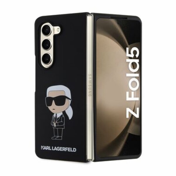 Karl Lagerfeld Liquid Silicone Ikonik NFT Samsung Galaxy Z Fold 5 černé