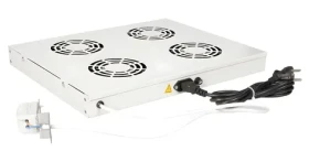 Equip Ventilační jednotka 19" světle šedá / Ventilátor / 4x 12 cm / 1U / 240 V (EZF-4-G)