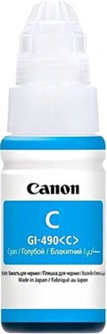 Canon GI-490 C, azurová (0664C001) - originální nápň
