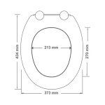 Wc sedátko se zpomalovacím mechanismem AWD Interior MDF bílý dub 1066 AWD02181066