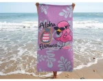 Plážová osuška Aloha Flamingo, 80x160 cm