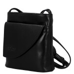 Luxusní dámská kožená crossbody kabelka Nica, černá