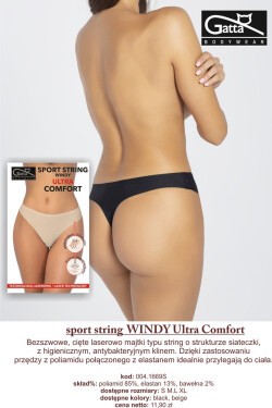 Dámské kalhotky - SPORT STRING WINDY ULTRA COMFORT béžová S