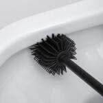 Erga Halika, náhradní WC kartáč se silikonovou hlavou, 34 cm, černá, ERG-YKA-V.WCZ-HALIKA-SILKA-BLK