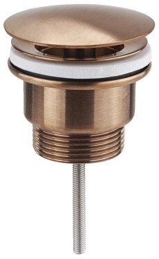 SAPHO - Umyvadlová výpust 5/4“, neuzavíratelná, velká zátka, 10-55, měď mat 542.742.5PG
