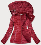 Červená lesklá dámská bunda model 15051245 Červené L (40) - MINORITY