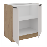 Spodní skříňka Solea 80 D 2F BB Barva korpusu: Dub artisan, Barva dvířek: Kašmír