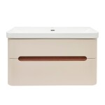 Koupelnová skříňka s umyvadlem SAT Fusion 97,5x53x45 cm pískově béžová mat SATFUSION2100BEMW SATFUSION2100BEMW