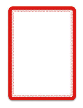 Djois Magneto - samolepicí rámeček, A4, červený, 2 ks
