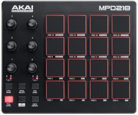 AKAI MPD 218 Pad kontrolér MIDI USB černá / mixážní pult (MPD218)