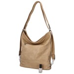 Dámská praktická koženková kabelka/batoh Milie, zemitá NEW