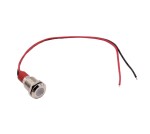 LED světelný indikátor - Bílý, 10 - 24V, 10 mm