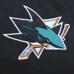 Mitchell Ness Pánská Bunda San Jose Sharks NHL Heavyweight Satin Jacket Velikost: