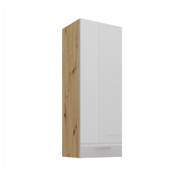 Horní skříňka Artisan 40 G-108 1F Barva korpusu: Dub artisan, Barva dvířek: Bílý lesk