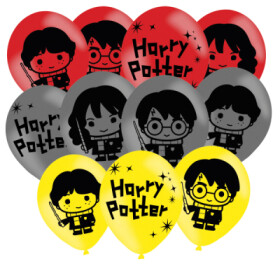Latexové balonky Harry Potter 4 str. potisk 27,5 cm, 6ks