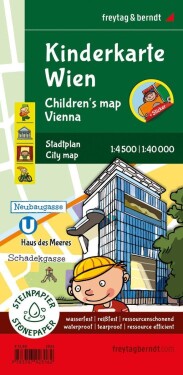 Vídeň 1:40 000 dětská mapa města