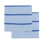 House Doctor Bavlněný hadřík Light Blue – set 2 ks, modrá barva, textil