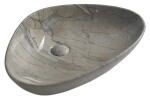 SAPHO - DALMA keramické umyvadlo na desku, 58,5x39cm, grigio 213