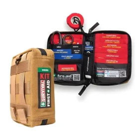 SURVIVAL Lékárnička First Aid Kit Hiking CZ / SURVIVAL dlaha 46 cm / MOLLE / pro 1-2 osoby / 512 g (CS-SFAK-SND-H)