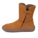 Dětské zimní barefoot boty TEX SUEDE Cognac, Froddo, G3160238-2, hnědá - 33
