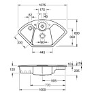Villeroy & Boch Solo Corner 1075.20R Bílá keramika 4022693878816