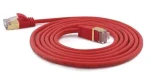 Wantec červená / Patch kabel / Cat7 S/FTP / 3 m / RJ-45 / 600 MHz (7162)