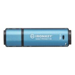 Kingston IronKey Vault Privacy 50 32GB modrá / Flash Disk / USB 3.0 / čtení: až 250MBs / zápis 180MBs / 256bit AES (IKVP50/32GB)